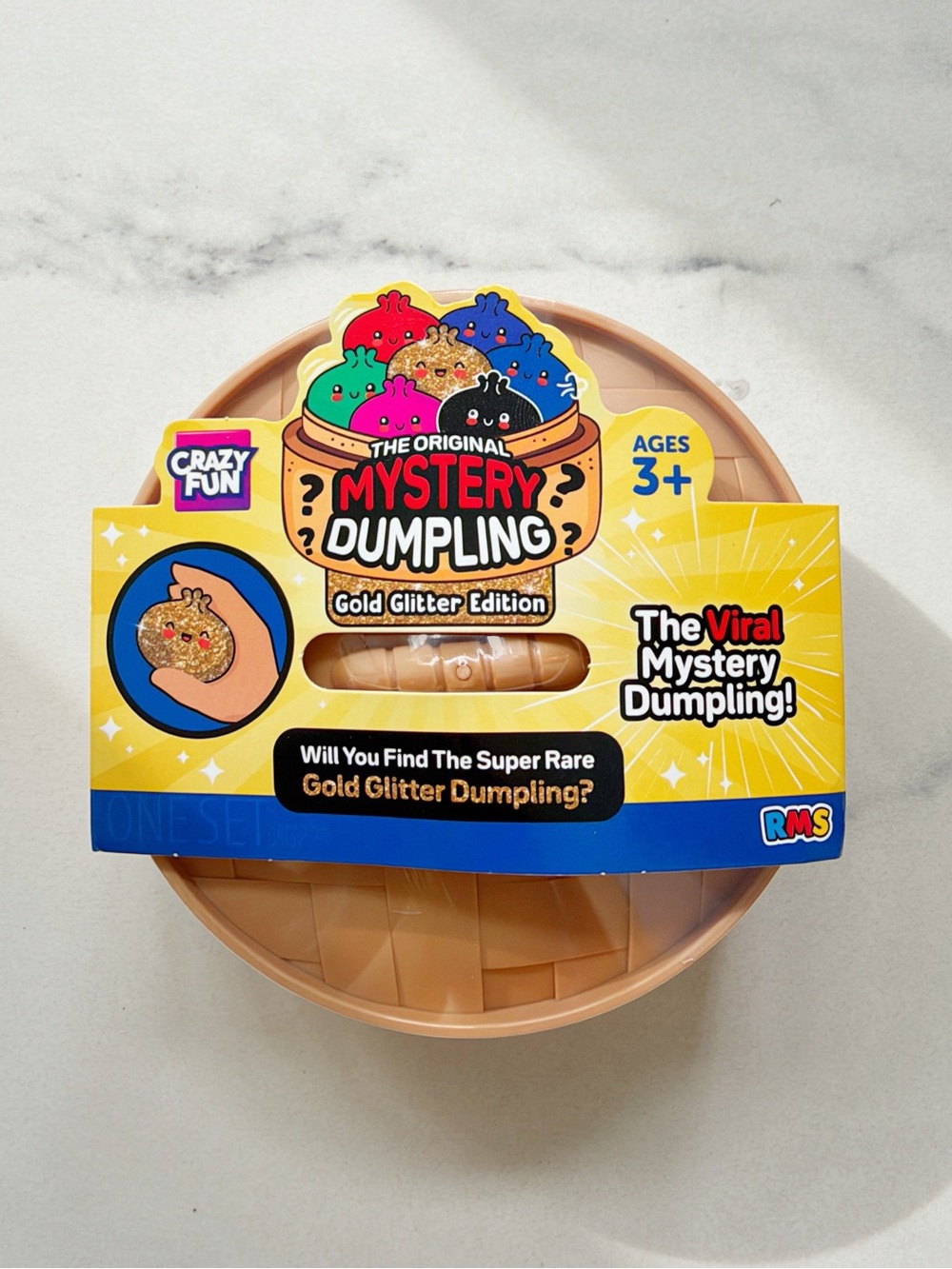 NEW RMS Mystery Dumpling Gold ✨ Glitter Edition Sealed Viral Squishy RARE